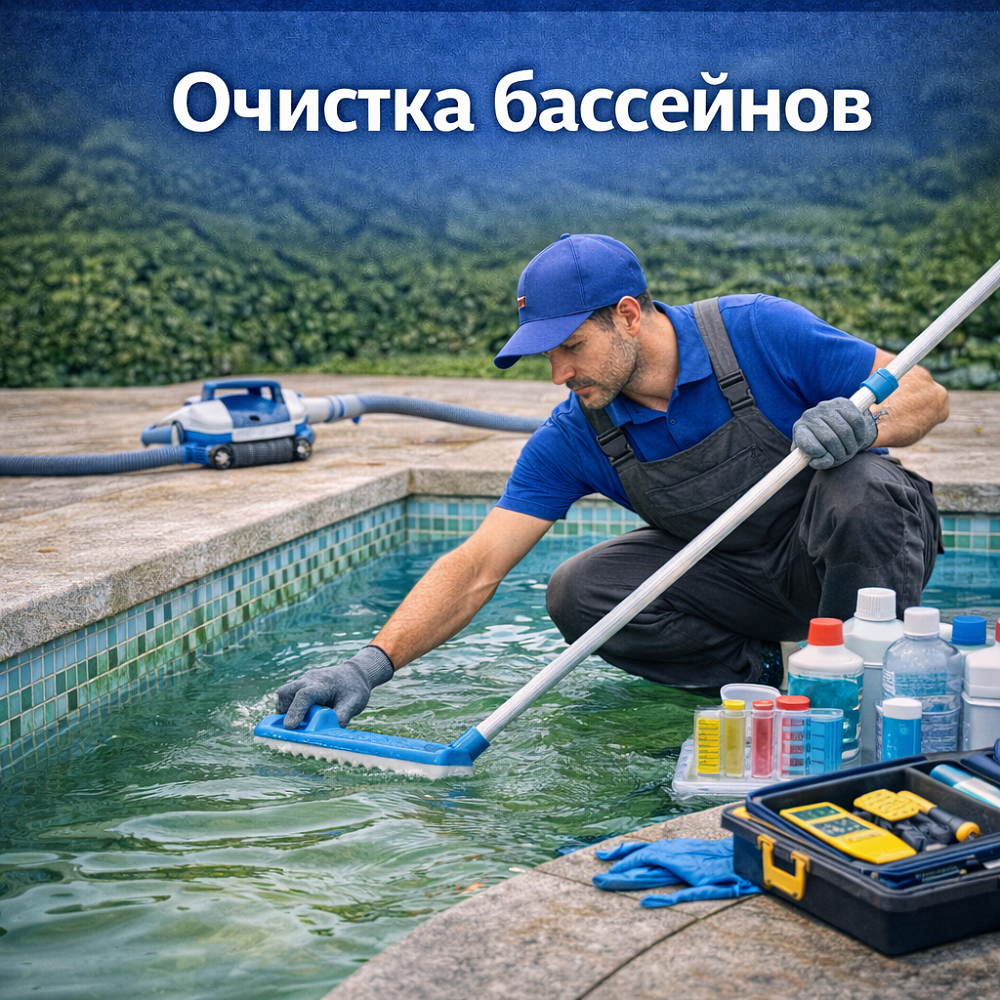 Очистка бассейнов в Москве и Московской области