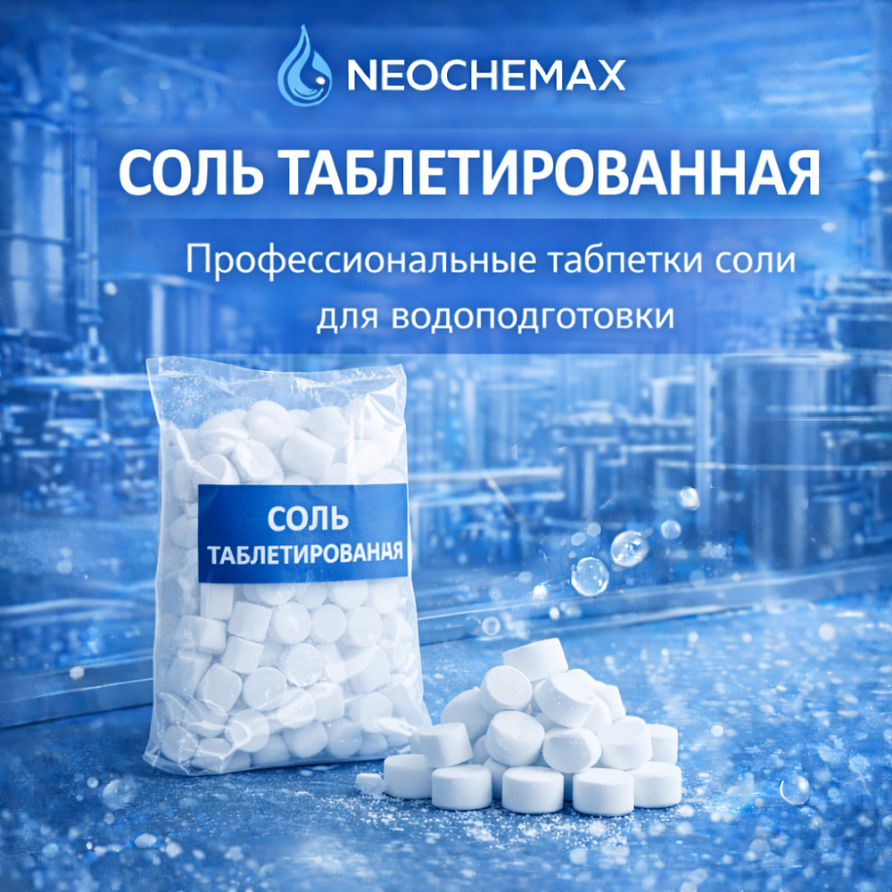 Соль таблетированная - профессиональные таблетки соли для водоподготовки Соль таблетированная - профессиональные таблетки соли для водоподготовки