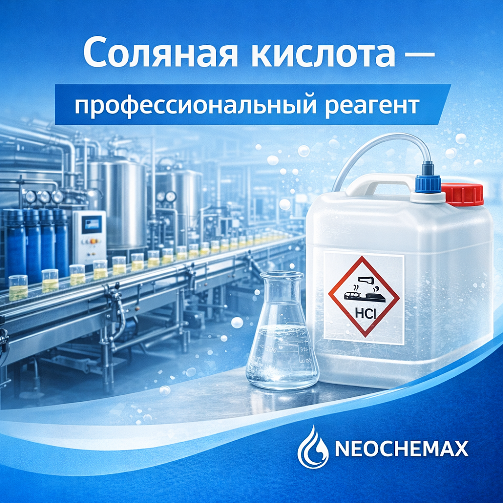 Соляная кислота - профессиональный реагент для очистки и водоподготовки Соляная кислота - профессиональный реагент для очистки и водоподготовки
