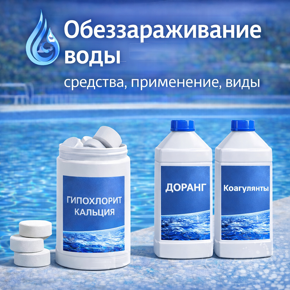 Обеззараживание воды - средства, применение, виды